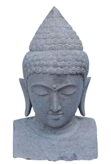 Product image 1 of the product “Buddha Bust, in the sizes from 60cm to 100cm, Natural finish ”